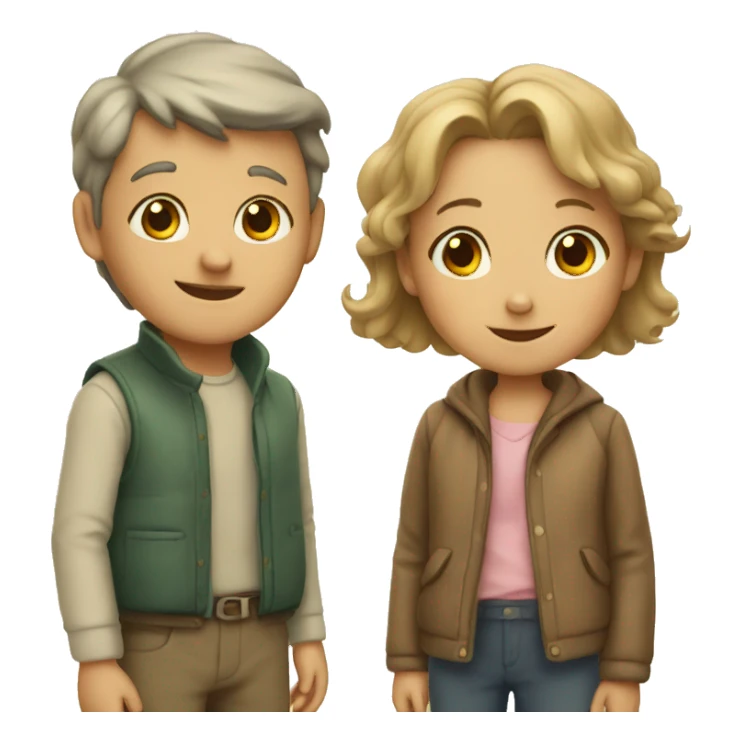 young child and old lovers sticker