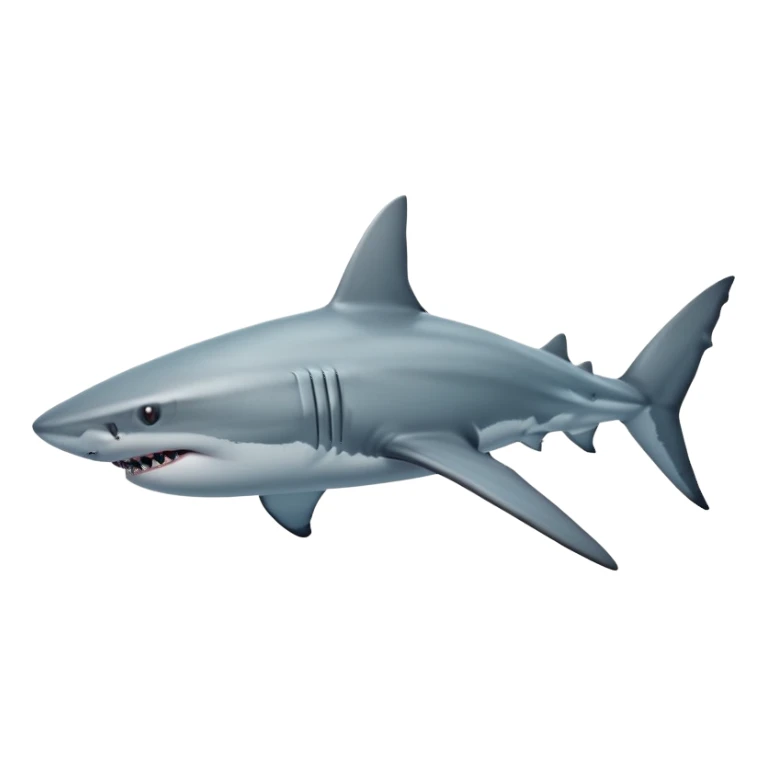 Realistic full bodied Shark sticker