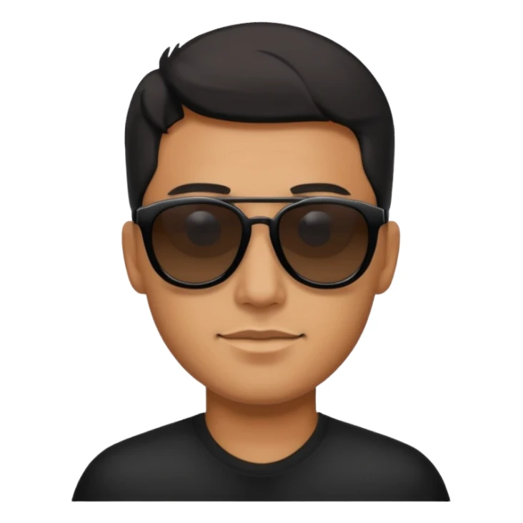 man wearing black sunglasses sticker