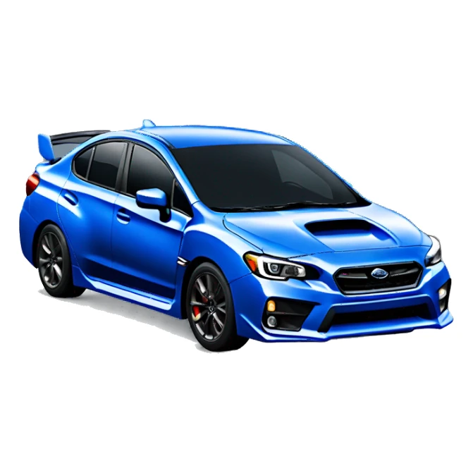 Blue subaru wrx going home fast sticker