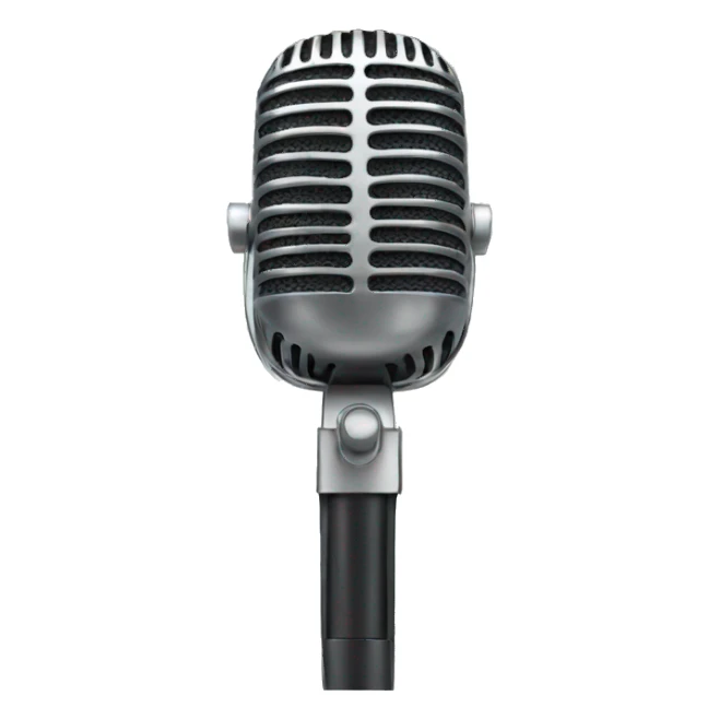 stand microphone sticker