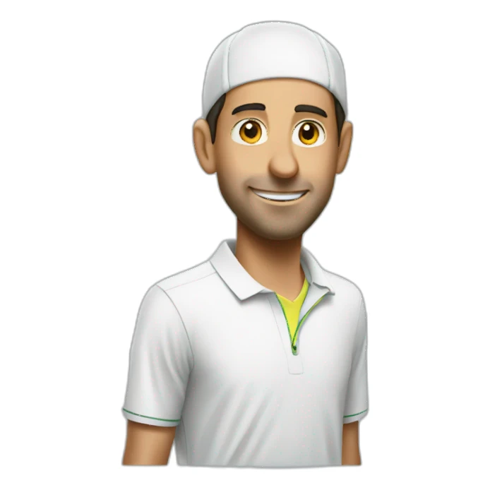 tennis player djokovic sticker