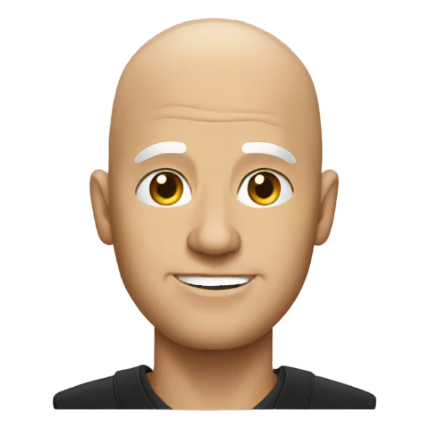 Bald Donald trump sticker