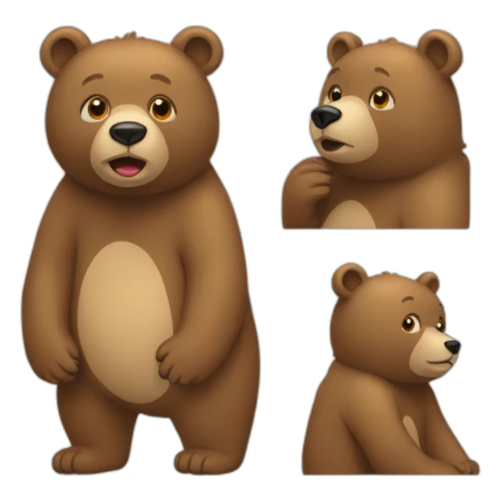 Bear with autism sticker