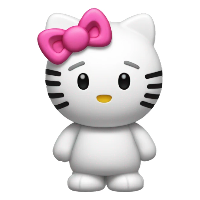 3d hello kitty sticker