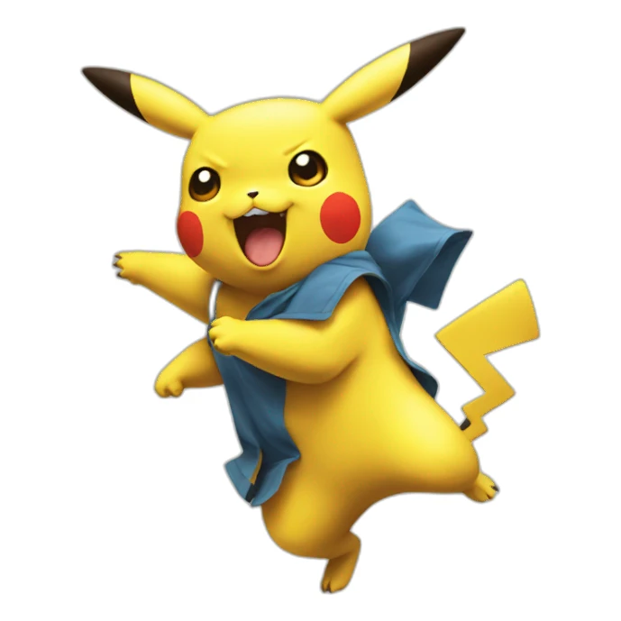 Pikachu fight sticker