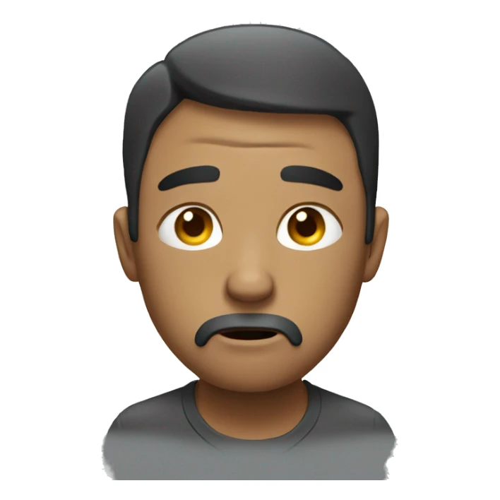 tired man trying to work sticker