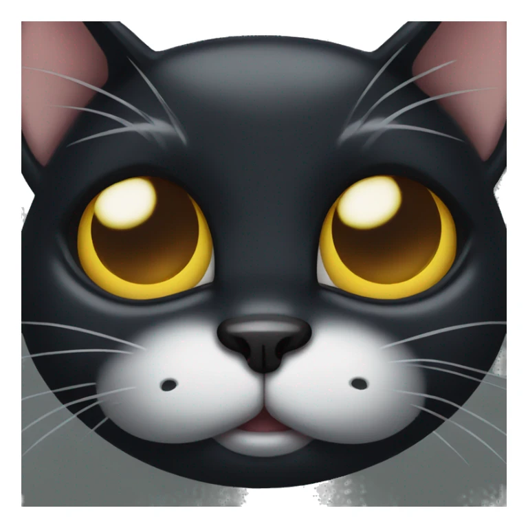 Black cat with a tear sticker