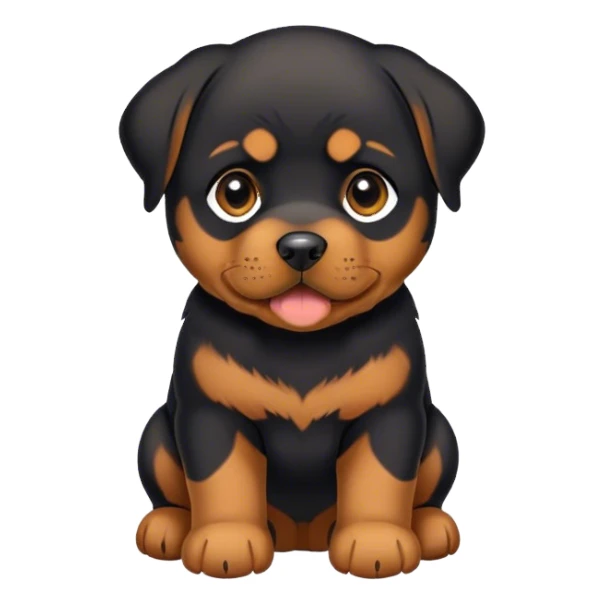 Rottweiler puppy sticker