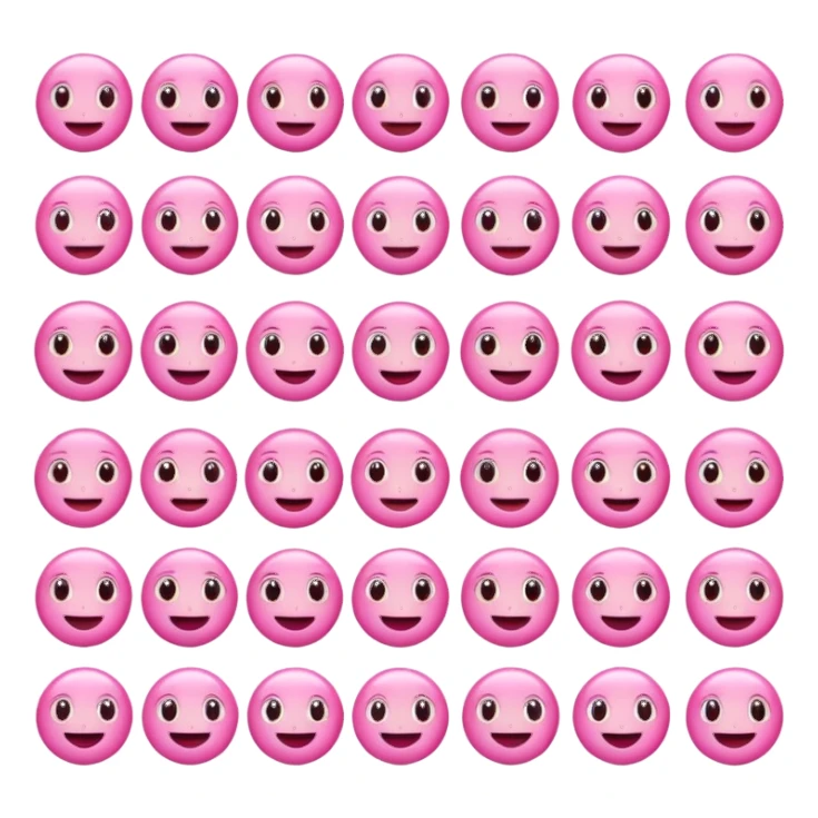 Pink emojis sticker