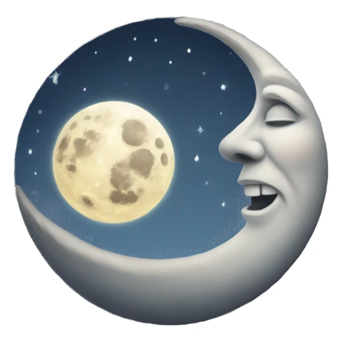 Full moon mystical sticker