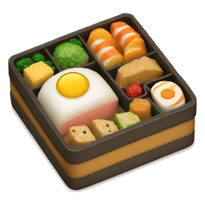 Realistic bento box sticker