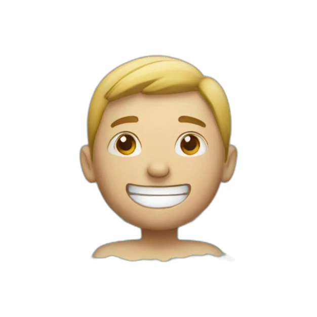 person floating in pool sticker