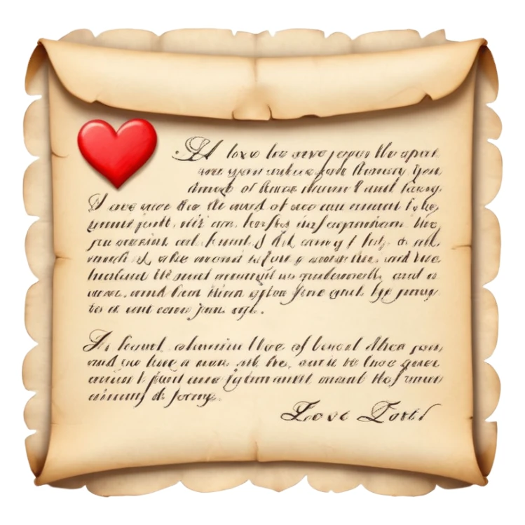 Love letter sticker
