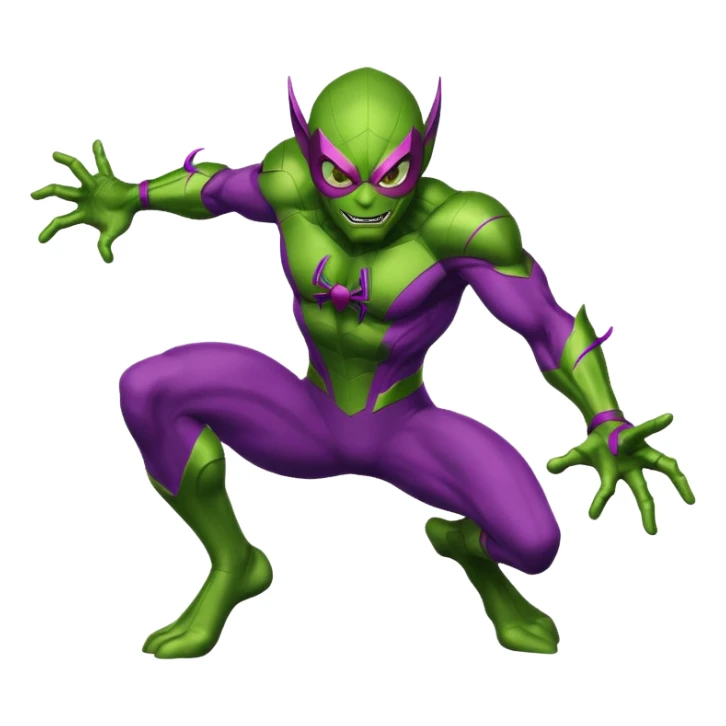 Green goblin's Spiderman  sticker