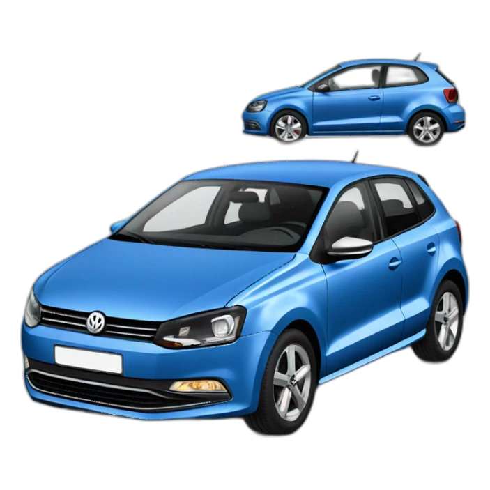 Volkswagen blue polo 6 sticker