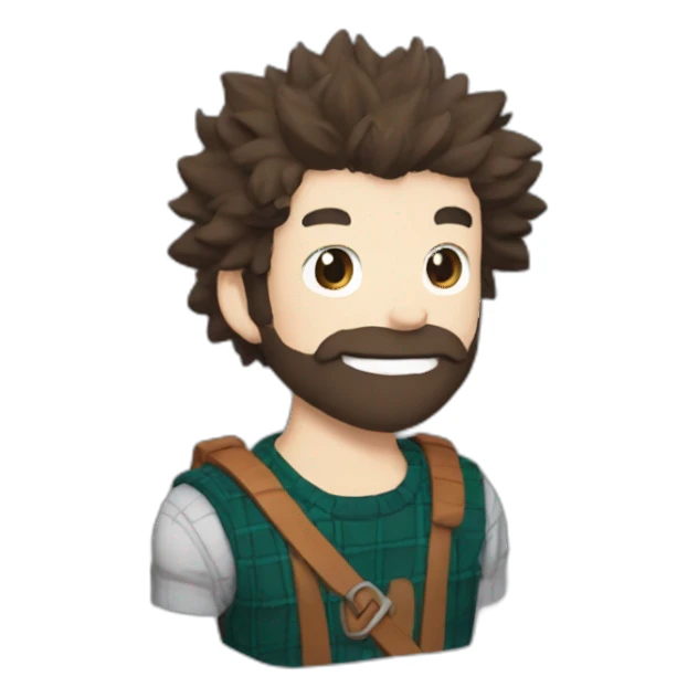 lumberjack in my hero academia sticker