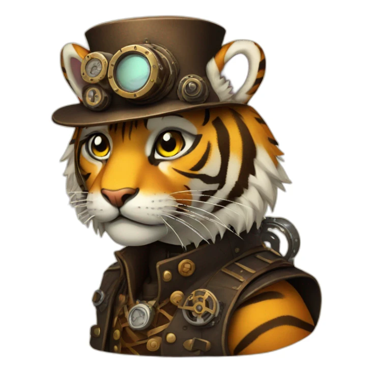 steampunk Tiger  sticker