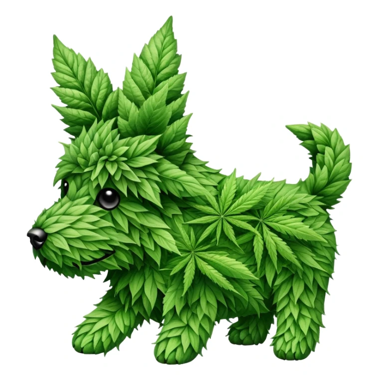 Собака из марихуаны  sticker