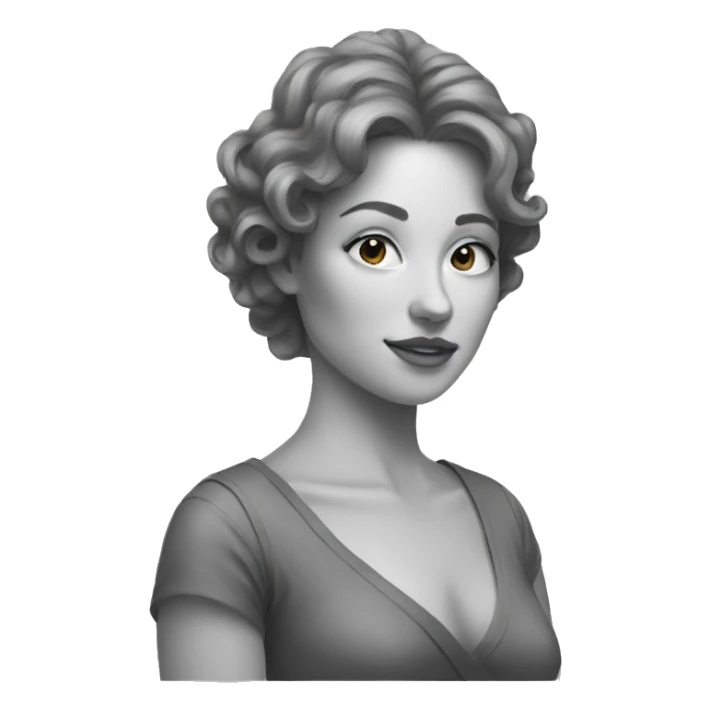 drawing woman sticker