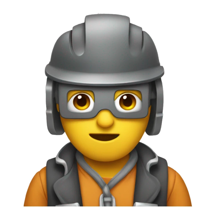 Welder wearing bow  sticker