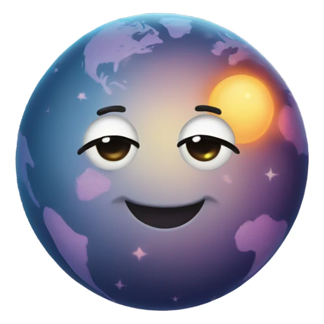 Cute planet  sticker