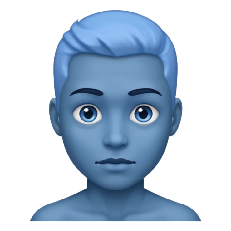 He was blue in color sticker