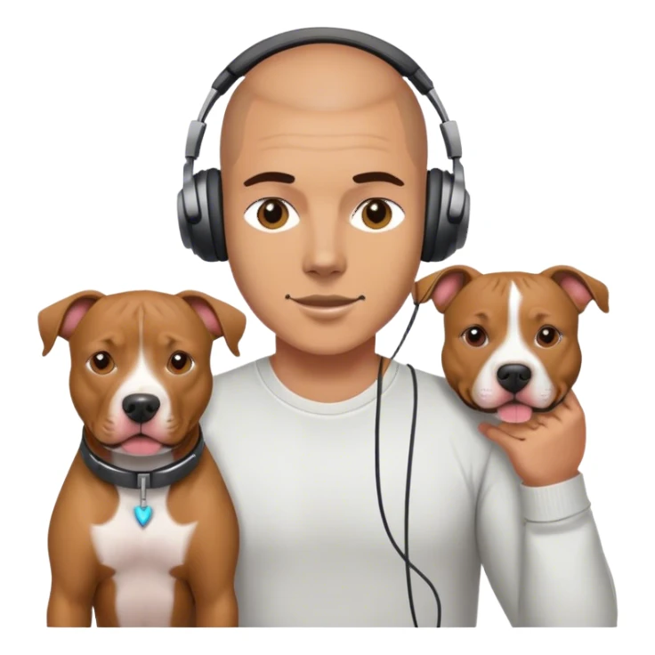 Pitbull hear eyes sticker