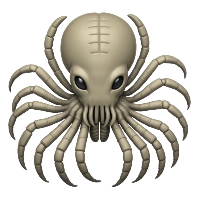 grey Baby Facehugger sticker