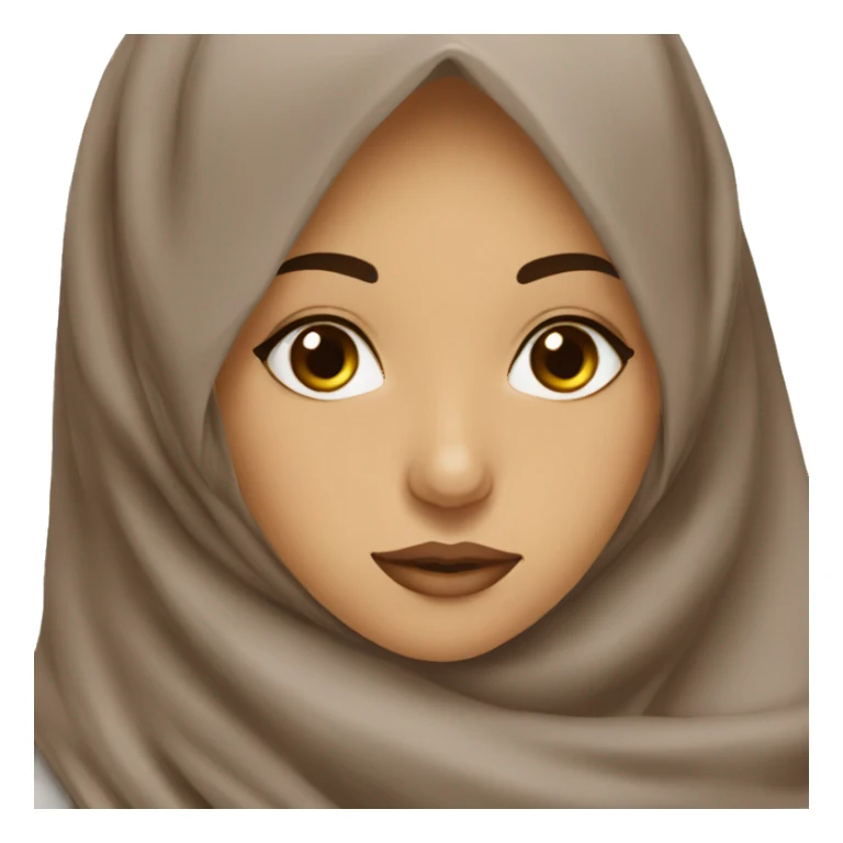 hijabi girl hate chocolate sticker