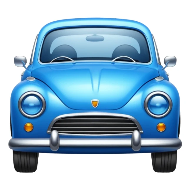 blue car ios emoji sticker