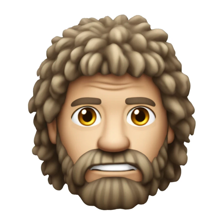 Ron Pearlman as a caveman looking for fire sticker