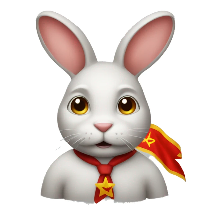 Communist bunny sticker