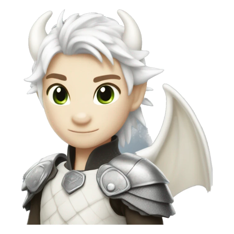 Toothless dragon light fury white sticker