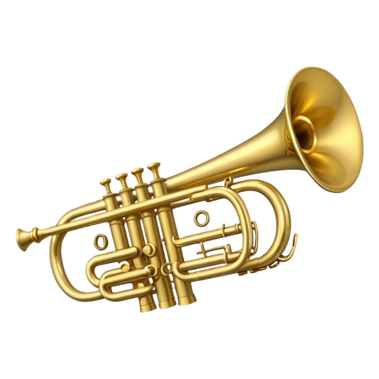 Trumpet with limbs sticker