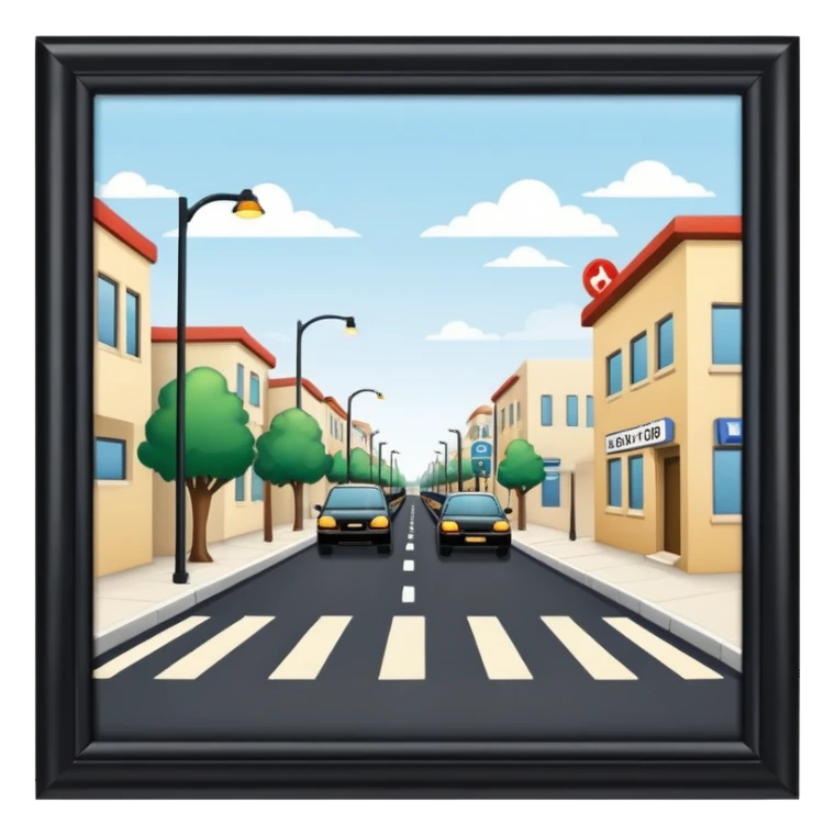 street with border control sticker