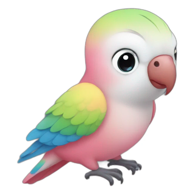 Transgender lovebird sticker