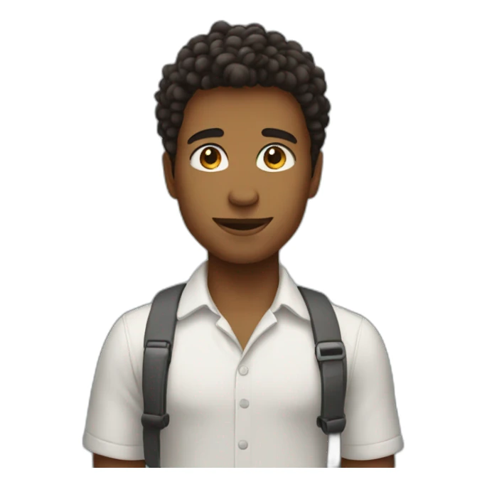 Smart boy saying you are looking beautiful  sticker