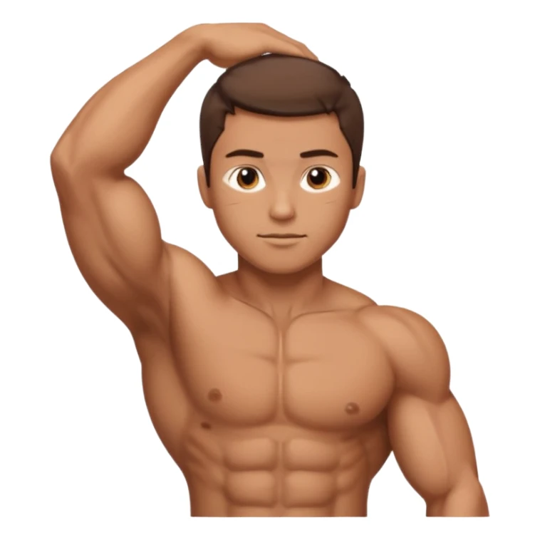 Male tricepes sticker