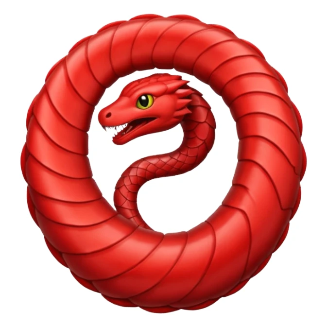 serpent red sticker
