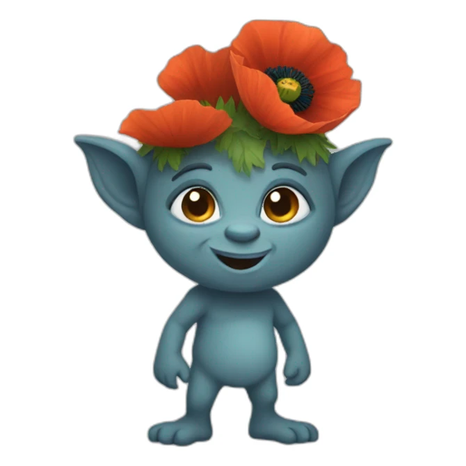 poppy the troll sticker