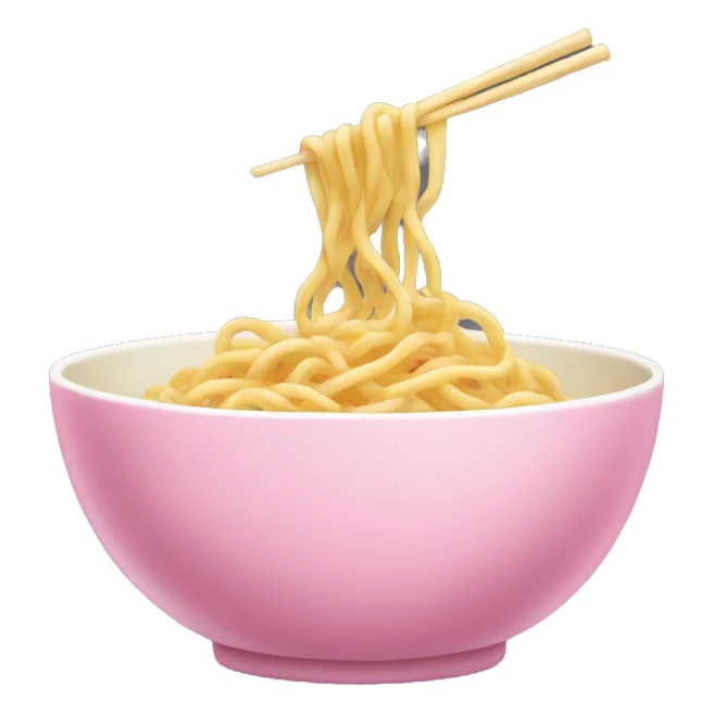 noodles pink bowl sticker