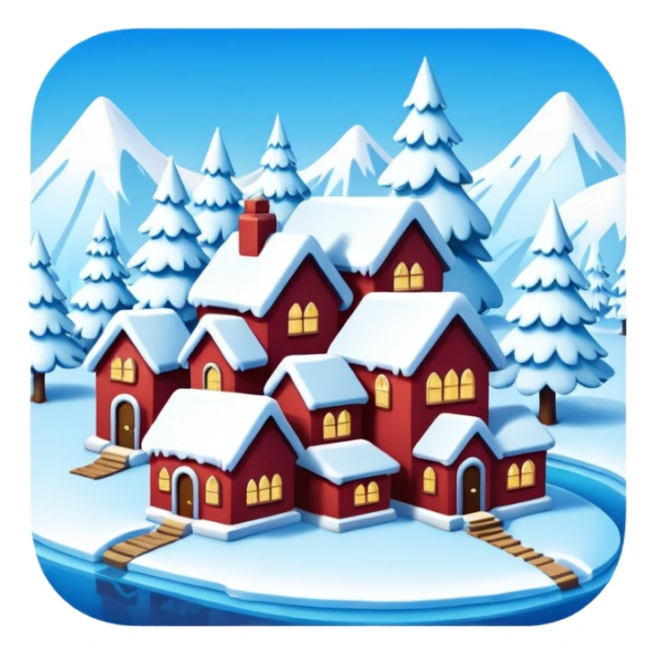frozen houses sticker