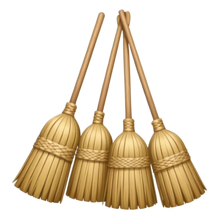 Three brooms sticker