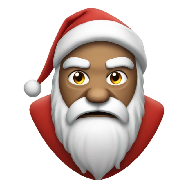 Angry santa sticker