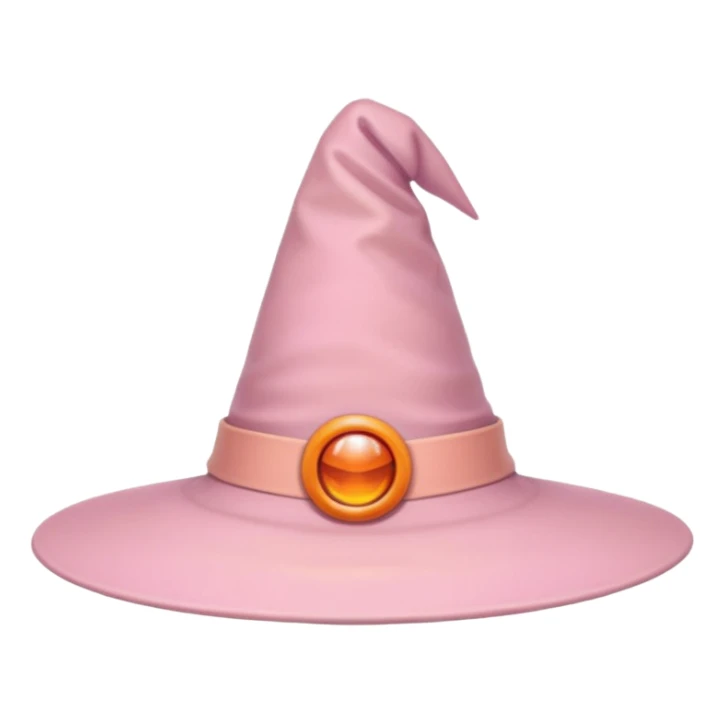 pastel pink orange witch hat aesthetic sticker
