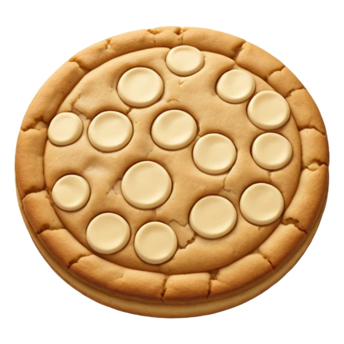 White chocolate chip cookie sticker