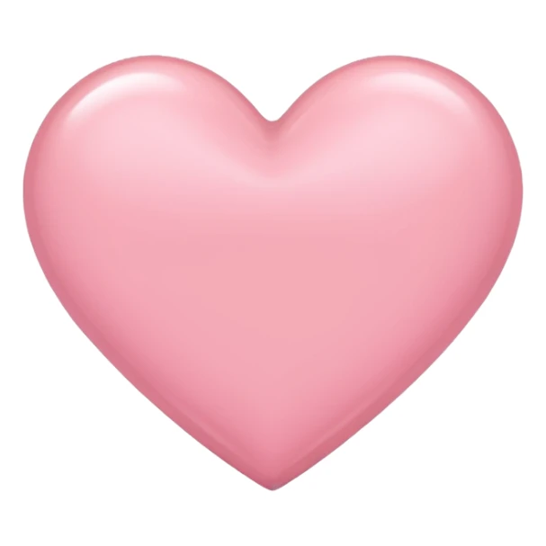Light pink  color heart sticker