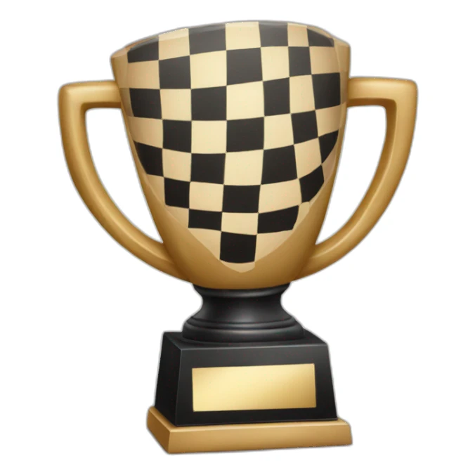 checkers trophy sticker