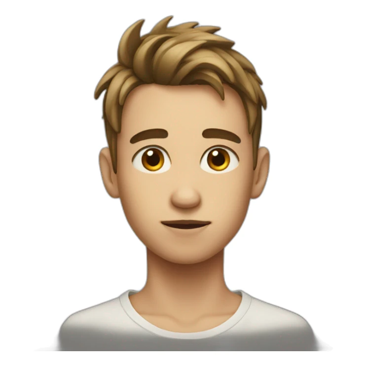 Boy with crooked neck sticker